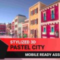 Stylized 3D Pastel City