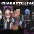3D Character Pack 4 characters LuciSoft