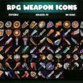 RPG Game Weapon Icons 01
