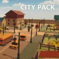 Stylized Simple Cartoon City