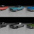 50s 60s and 70s Car Pack 6 Cars
